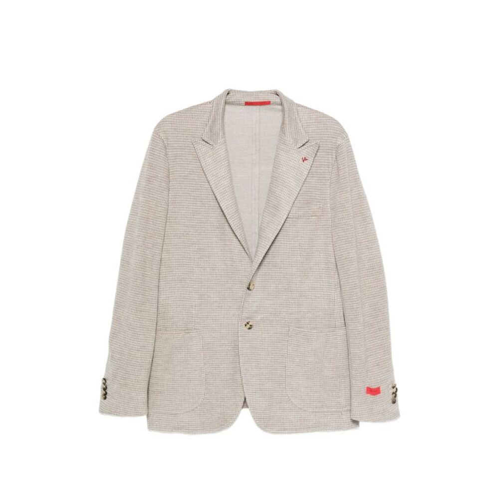 Isaia Neutrals Jackets - Blazers Men